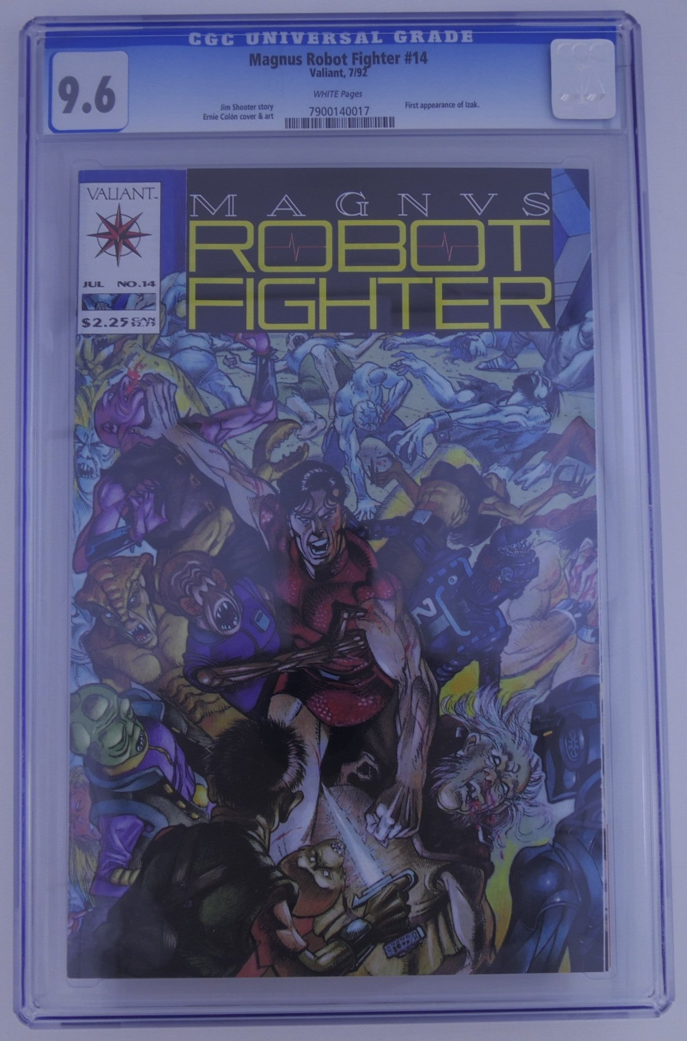 Magnus Robot Fighter 14 CGC 9.6 white pages first appearance Izak slab