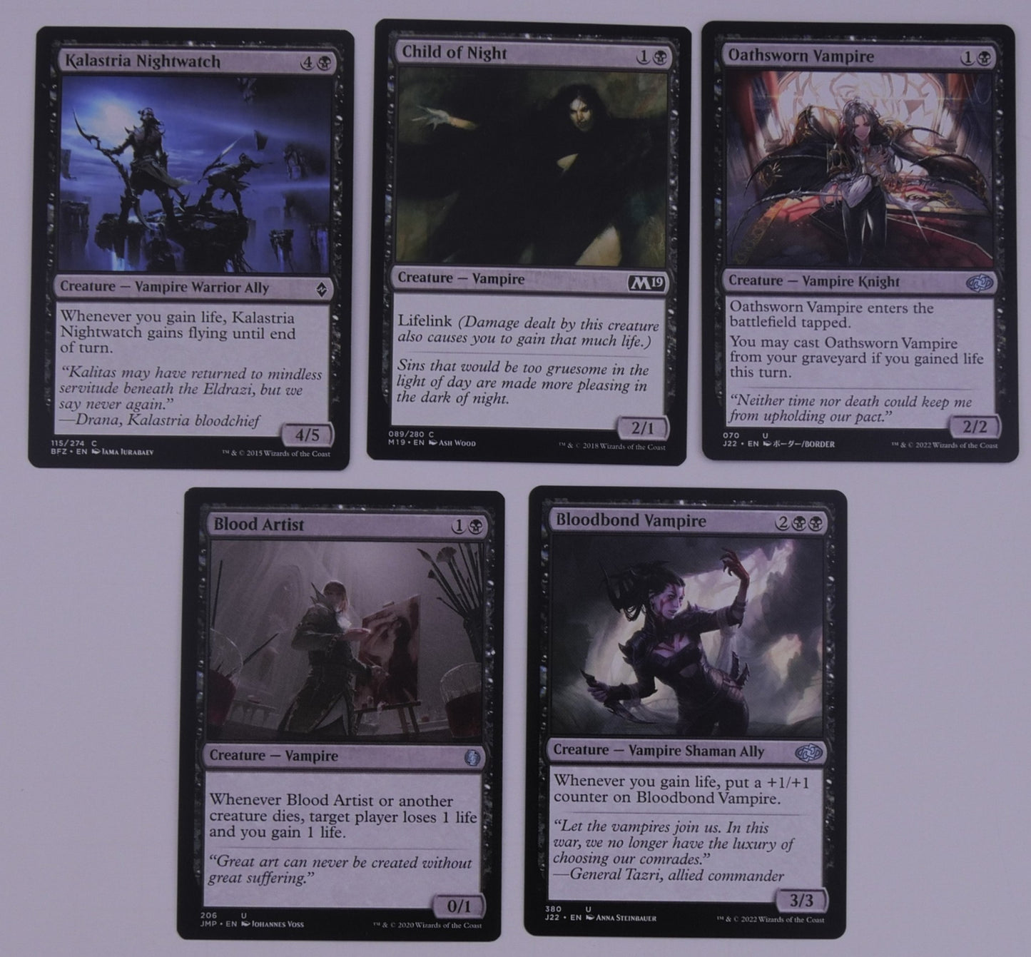 Vampire Lifegain Bundle (15 Cards) | MTG Tribal Drain & Counters