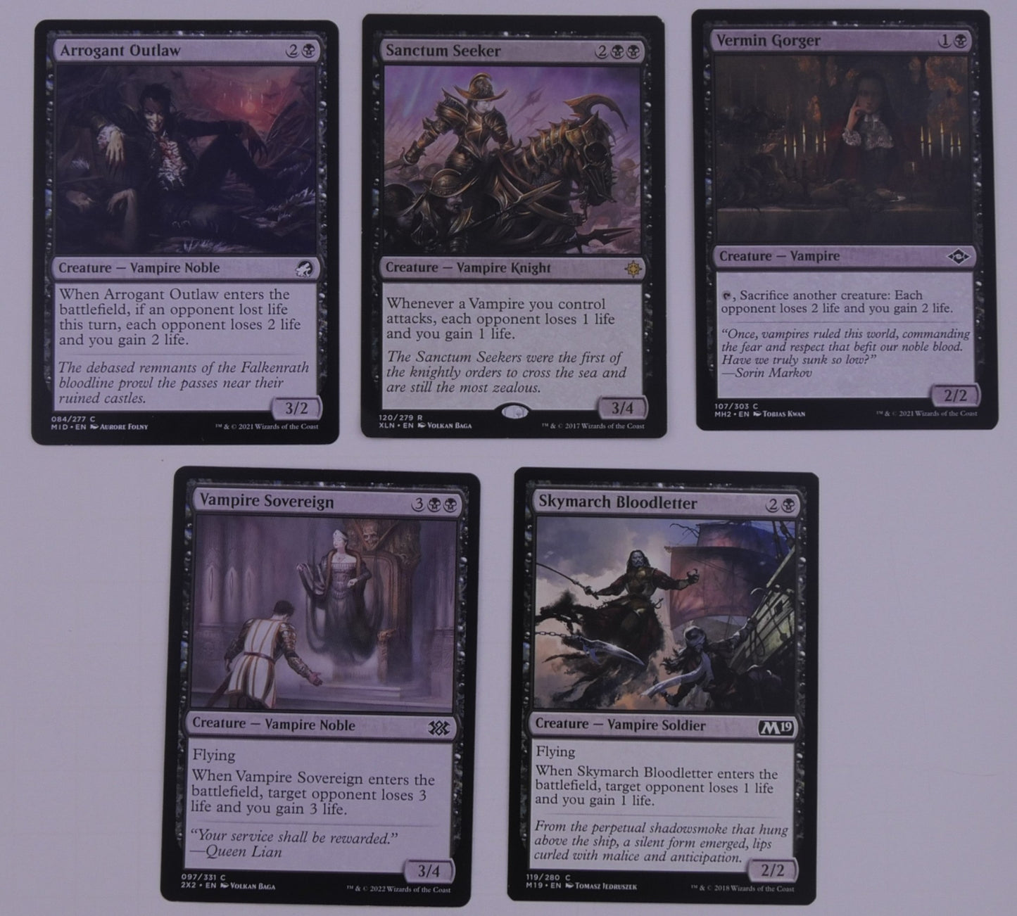 Vampire Lifegain Bundle (15 Cards) | MTG Tribal Drain & Counters
