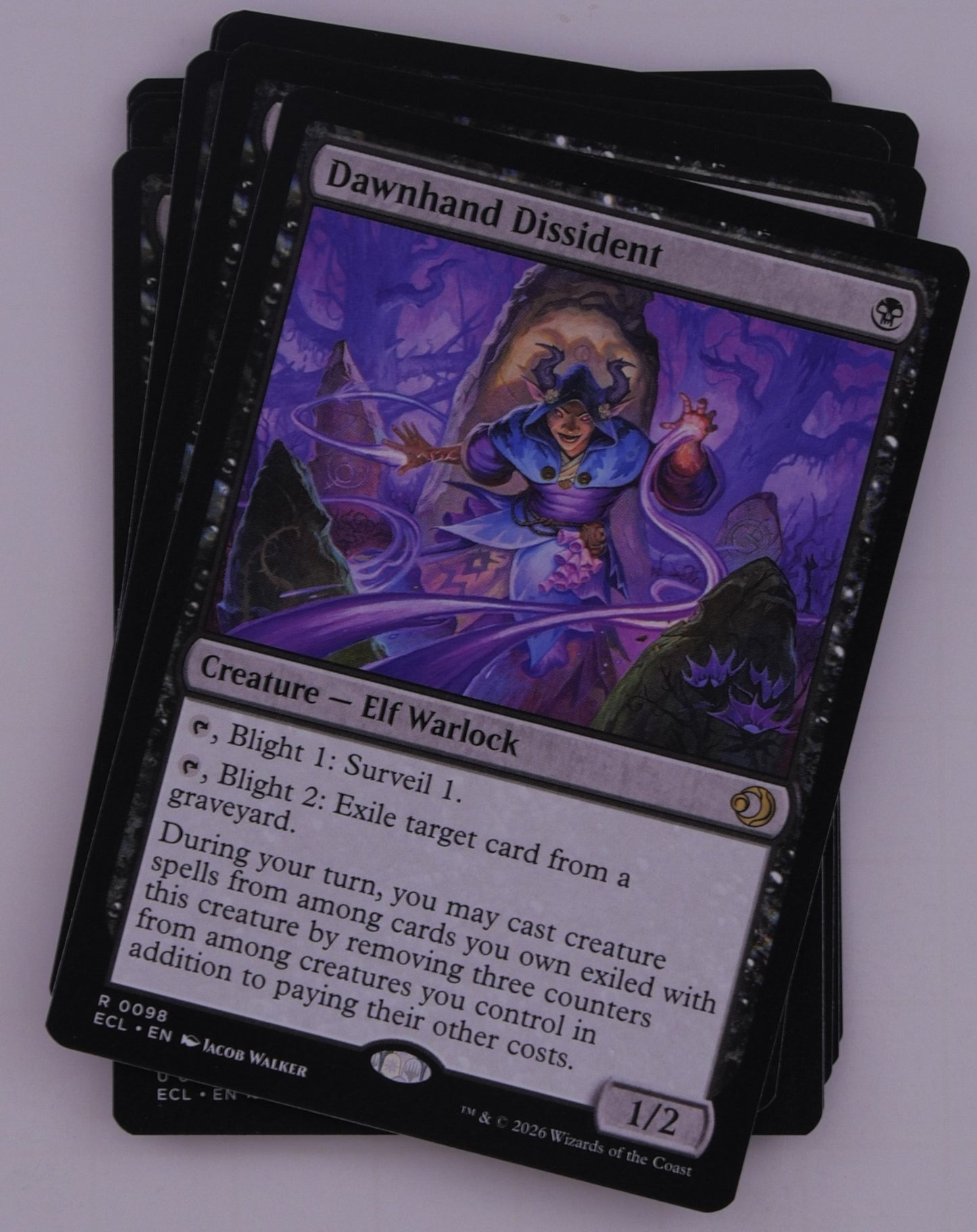 MTG Lorwyn Wither –1/–1 Counters Black Control Lot (10 Cards)