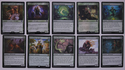 MTG Elf tribal 10-card value engine pack – ramp scry recursion – DM Vault Co