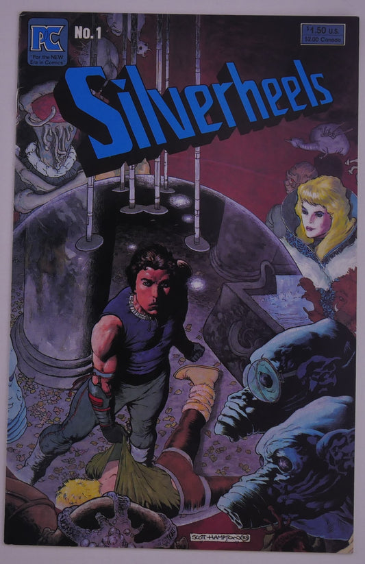Silverheels #1 1989 PC Comics debut cover art by Scott Hampton