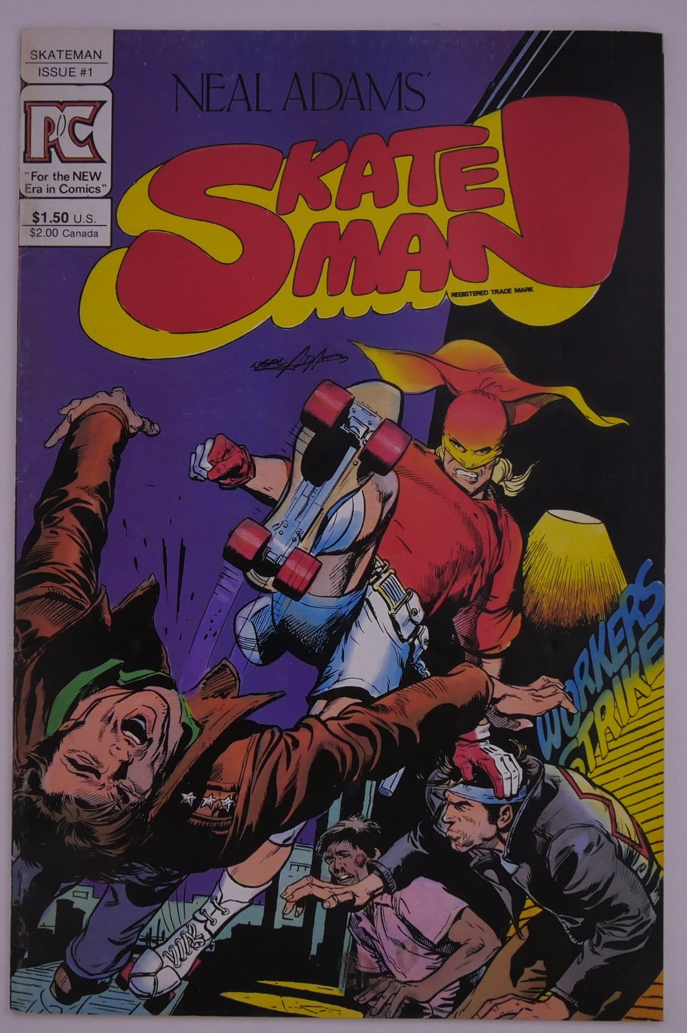 Skateman #1 1983 Pacific Comics PC Neal Adams Copper Age comic cover