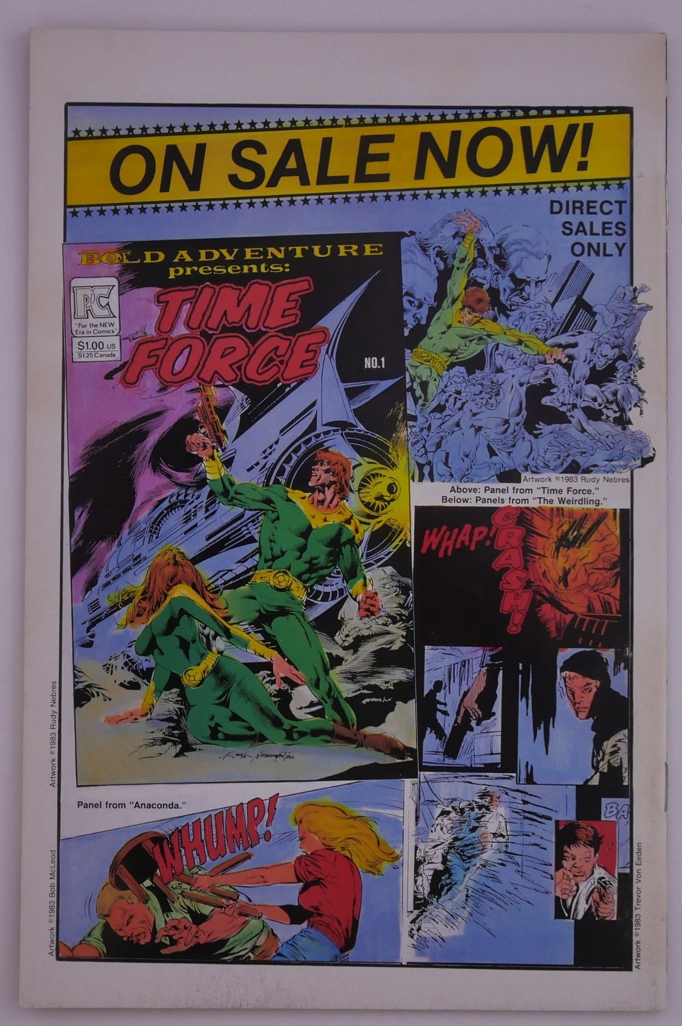 Skateman #1 (1983) Neal Adams PC Pacific Comics Copper Age Debut