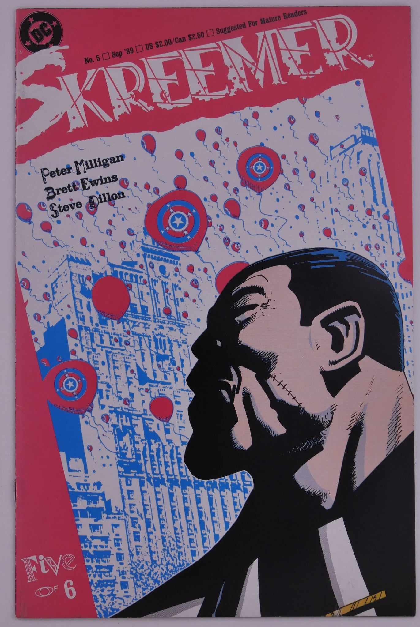 Skreemer #1–6 Complete Series (1989) DC Comics Mature Readers