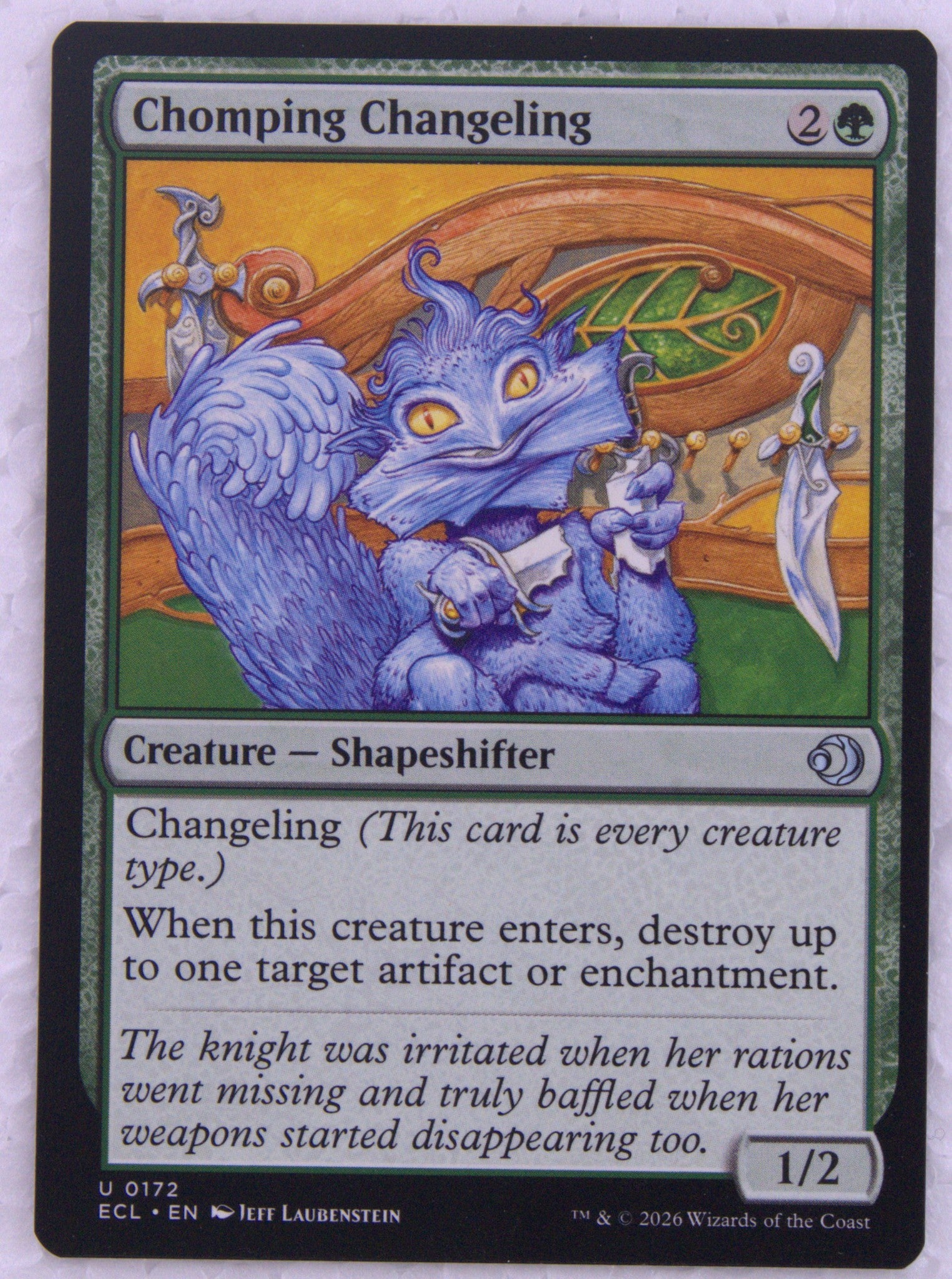 Chomping Changeling Lowryn: Eclipsed 0172 MTG Changeling card DM Vault Co