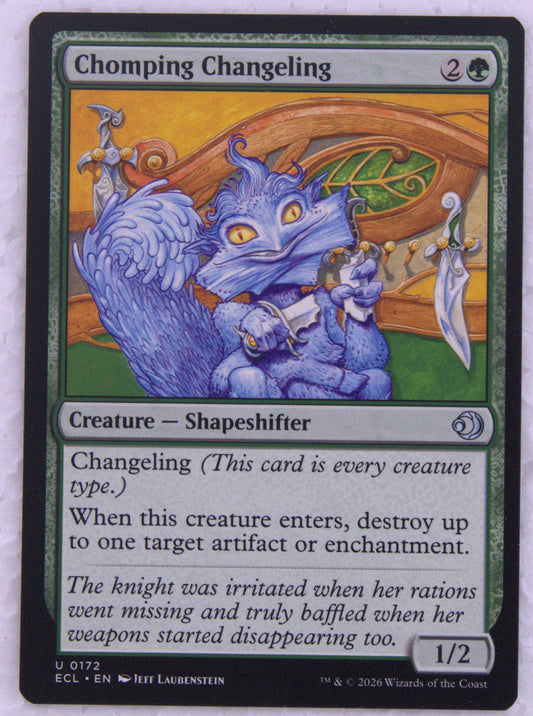 Chomping Changeling Lowryn: Eclipsed 0172 MTG Changeling card DM Vault Co