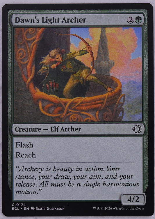 Dawn’s Light Archer Lowryn: Eclipsed 0174 MTG Elf Archer card DM Vault Co