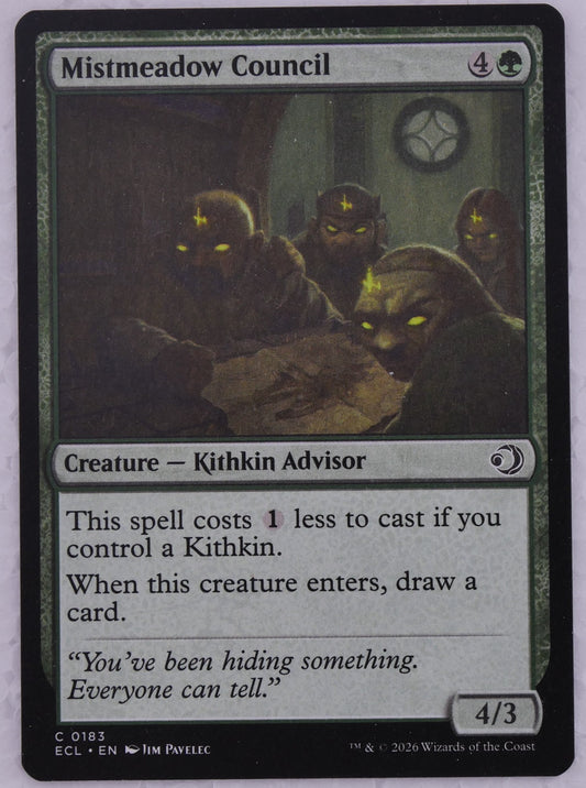 Mistmeadow Council Lowryn: Eclipsed 0183 MTG Kithkin Advisor card DM Vault Co