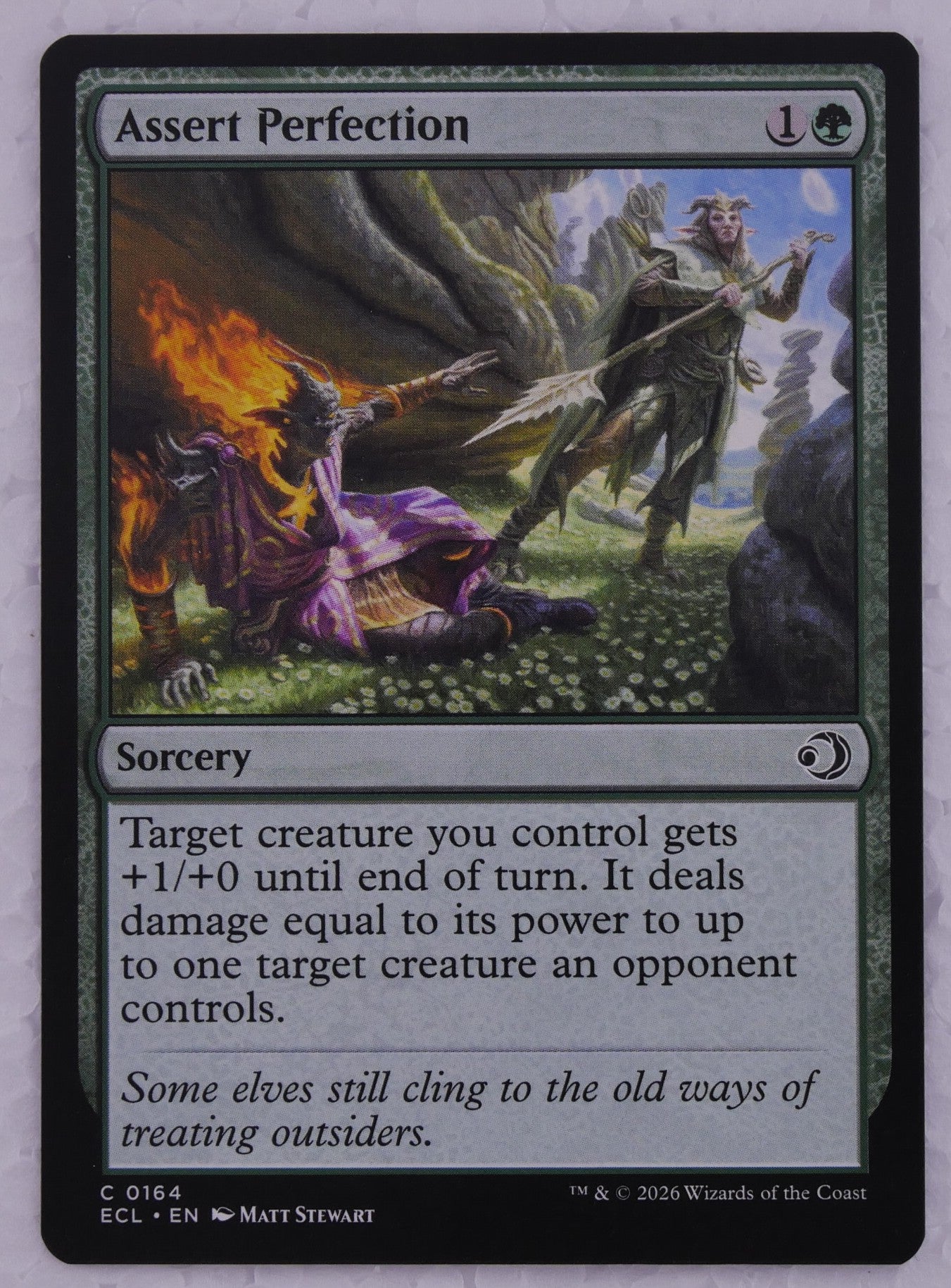 Assert Perfection Lowryn: Eclipsed 0164 MTG regular green sorcery removal card DM Vault