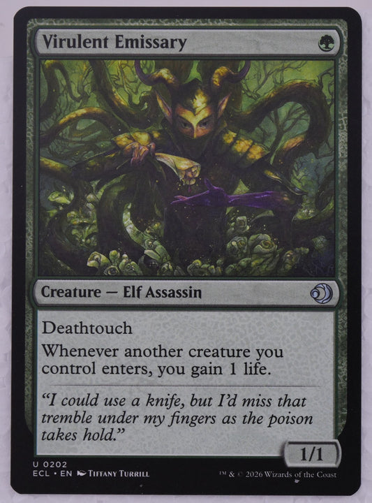 Virulent Emissary Lowryn: Eclipsed 0202 MTG Elf Assassin deathtouch DM Vault Co