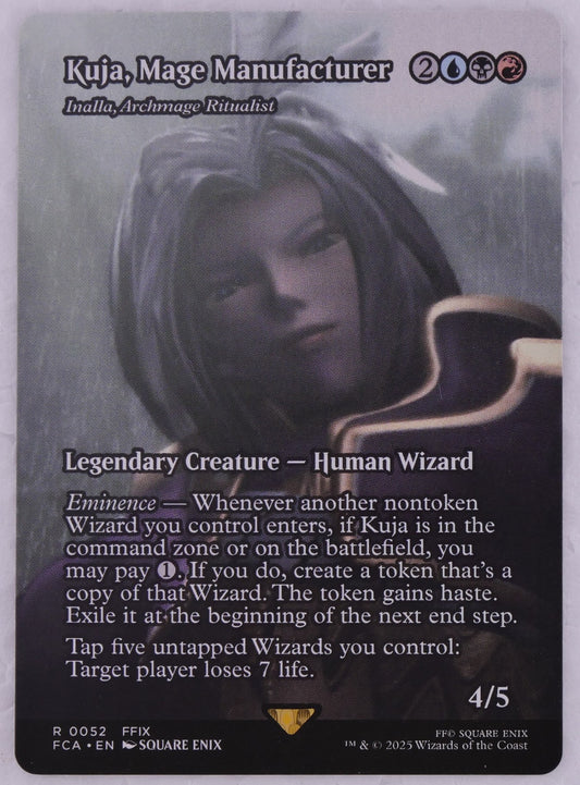 Kuja, Mage Manufacturer MTG FCA FFIX 0052 Extended Art regular finish legendary wizard card Final Fantasy DM Vault Co