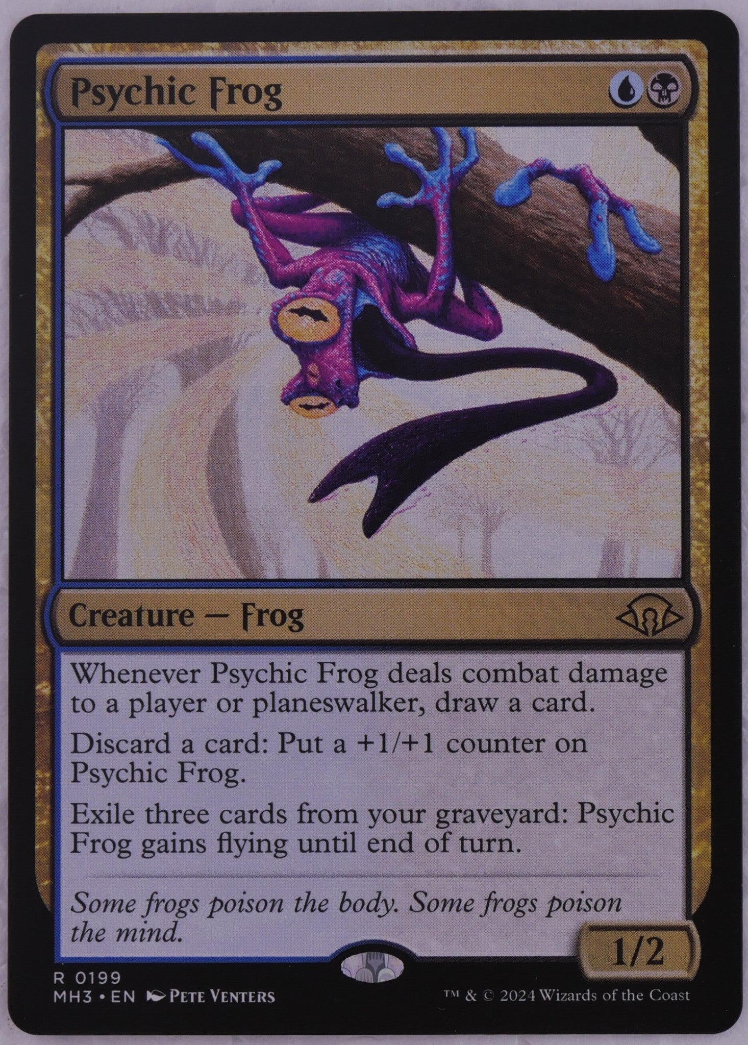 Psychic Frog MTG Modern Horizons 3 regular finish card art MH3 0199