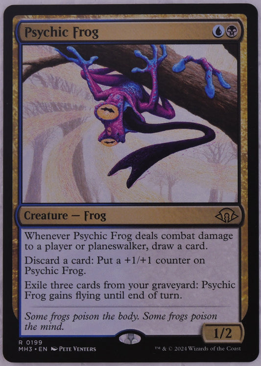 Psychic Frog MTG Modern Horizons 3 regular finish card art MH3 0199