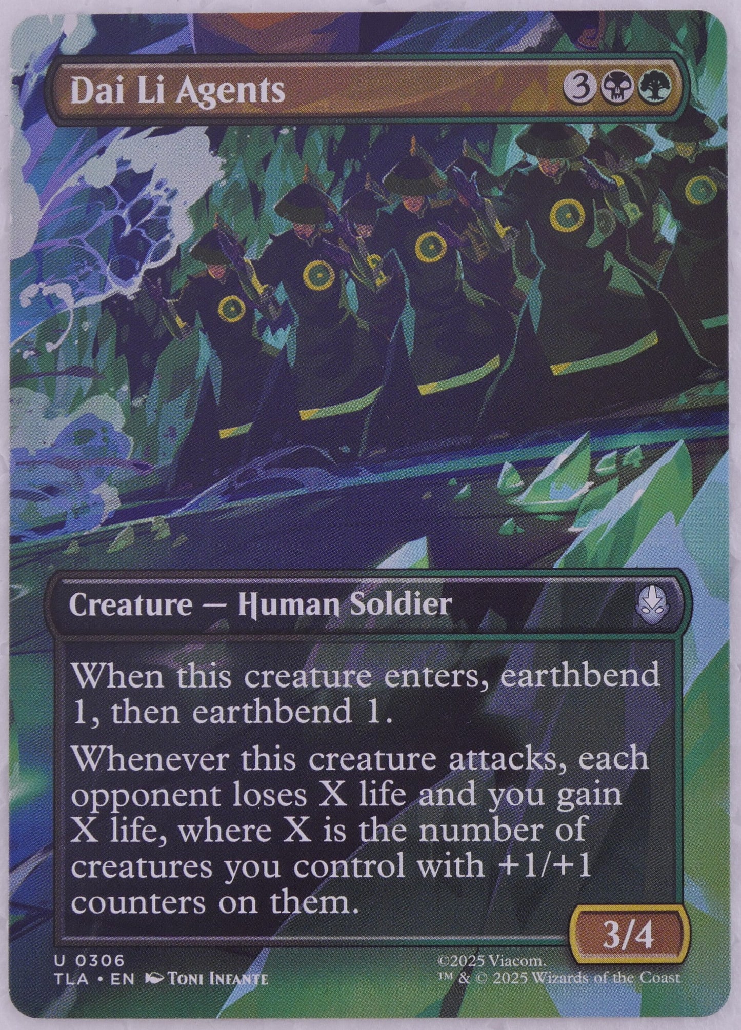 Dai Li Agents (Extended Art) — Uncommon Avatar: The Last Airbender