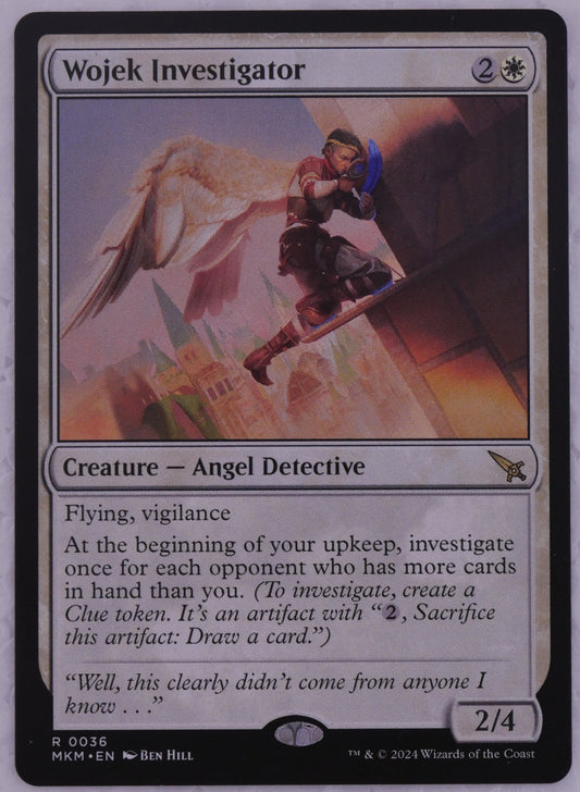 Wojek Investigator MKM 0036 MTG Rare Karlov Manor Clue engine — DM Vault Co