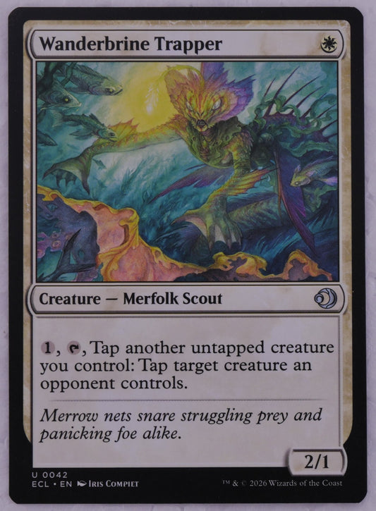 Wanderbrine Trapper ECL 0042 MTG creature card, regular finish non-foil, tap control ability — DM Vault Co