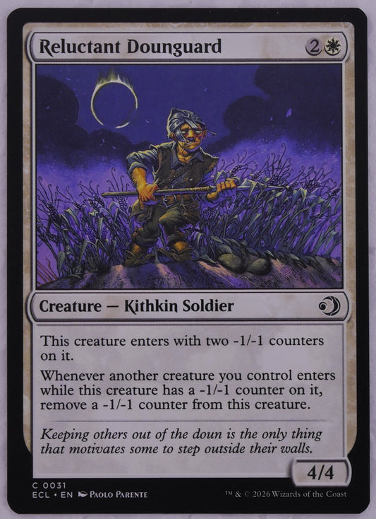Reluctant Dounguard MTG ECL 031 regular finish creature