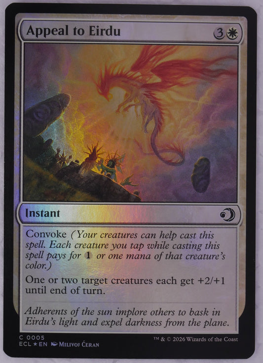 Appeal to Eirdu MTG ECL 005 foil instant card