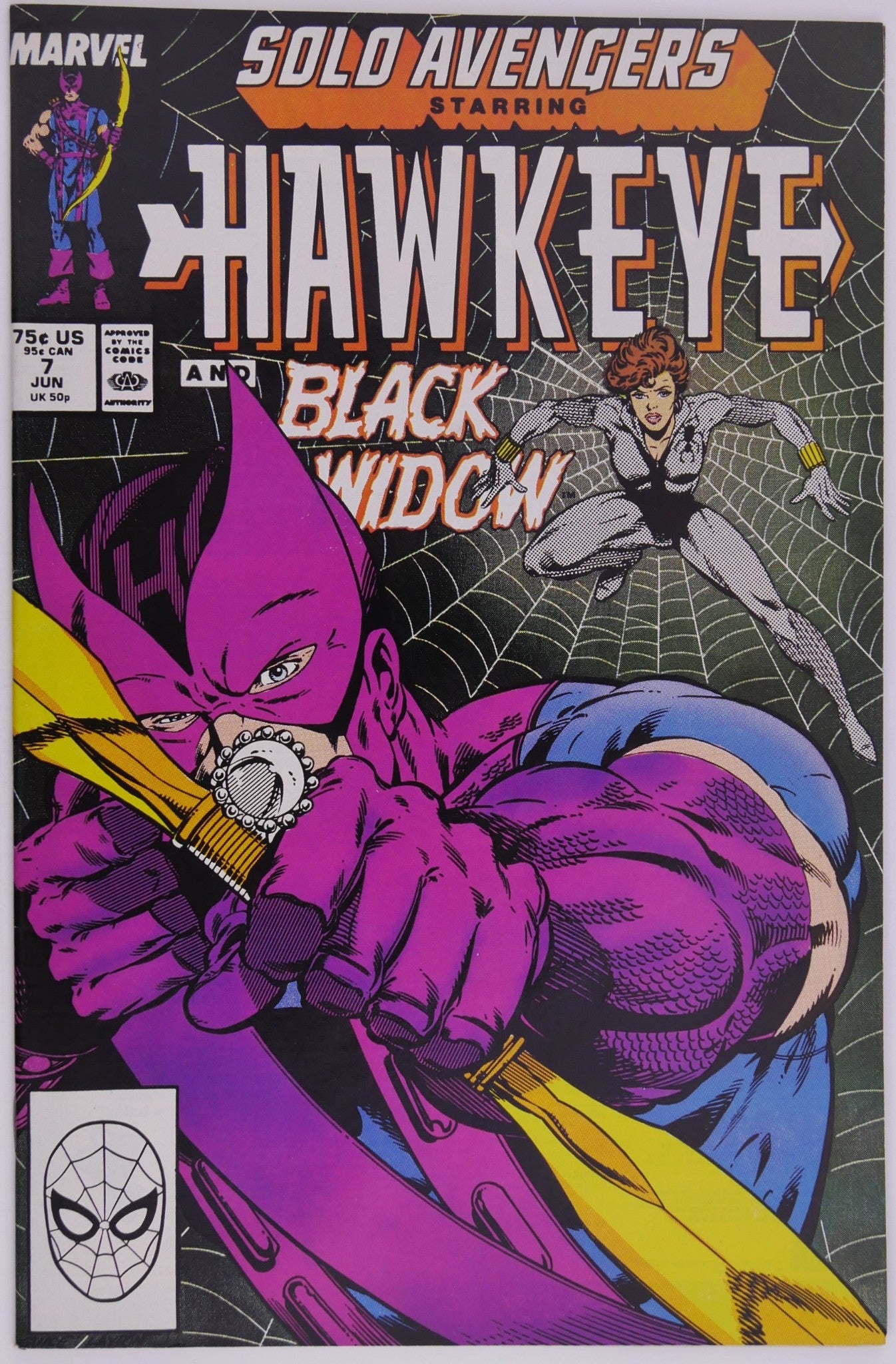 Solo Avengers Starring Hawkeye #7-11 Marvel 1988 Comic Lot