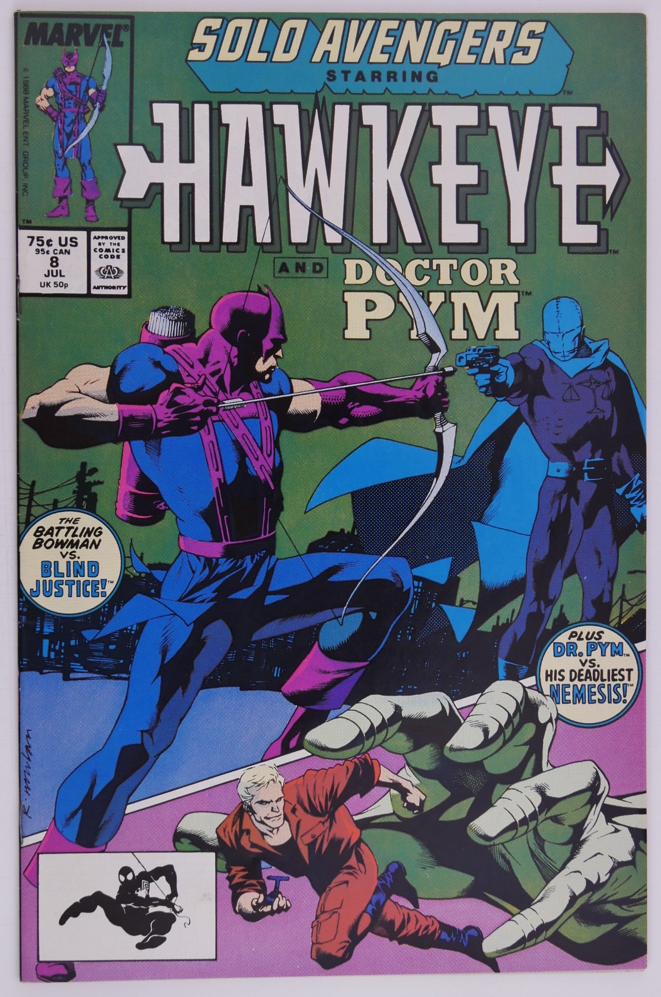 Solo Avengers Starring Hawkeye #7-11 Marvel 1988 Comic Lot