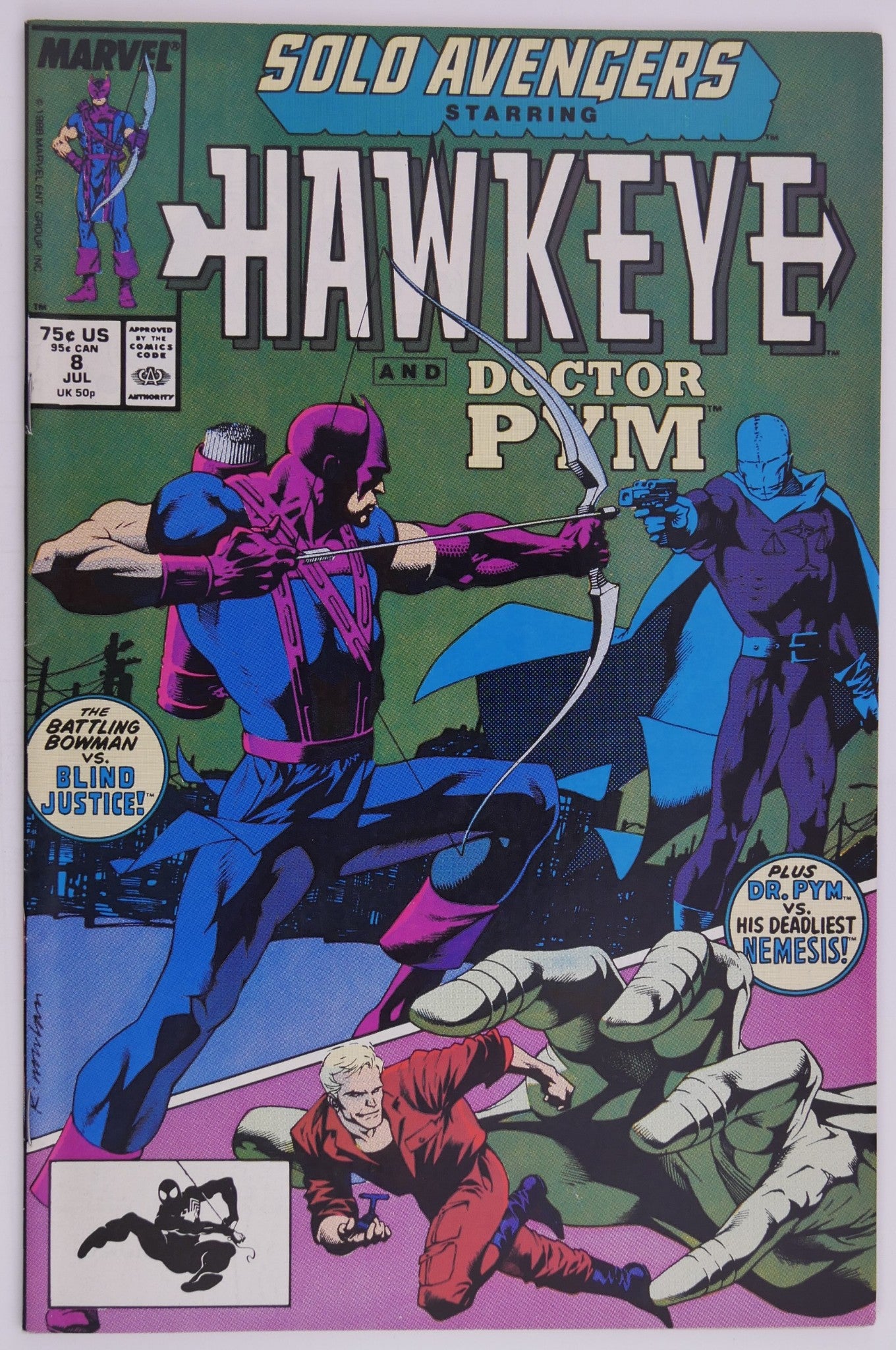 Solo Avengers Starring Hawkeye #7-10 Marvel 1988 Comic Lot