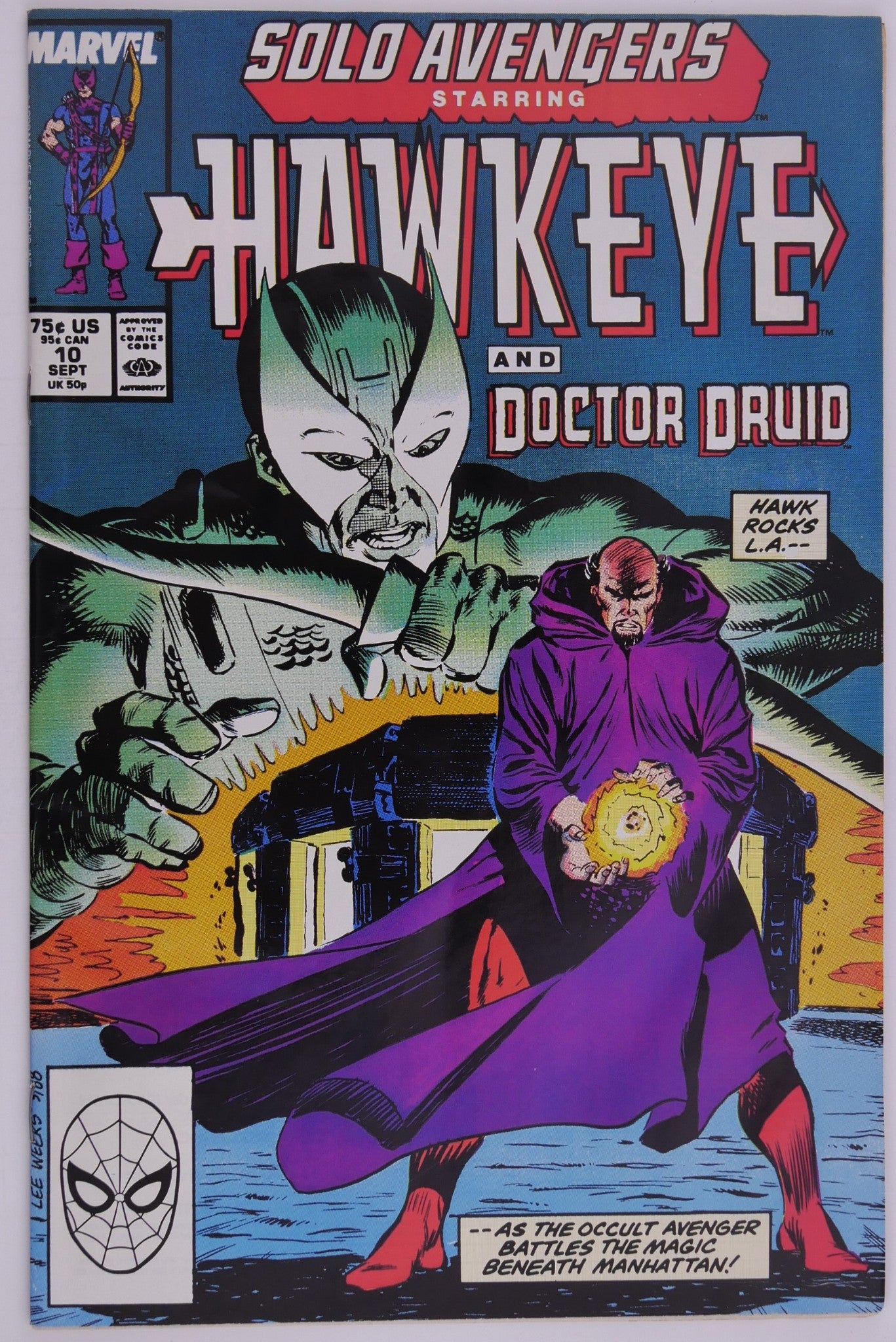 Solo Avengers Starring Hawkeye #7-11 Marvel 1988 Comic Lot