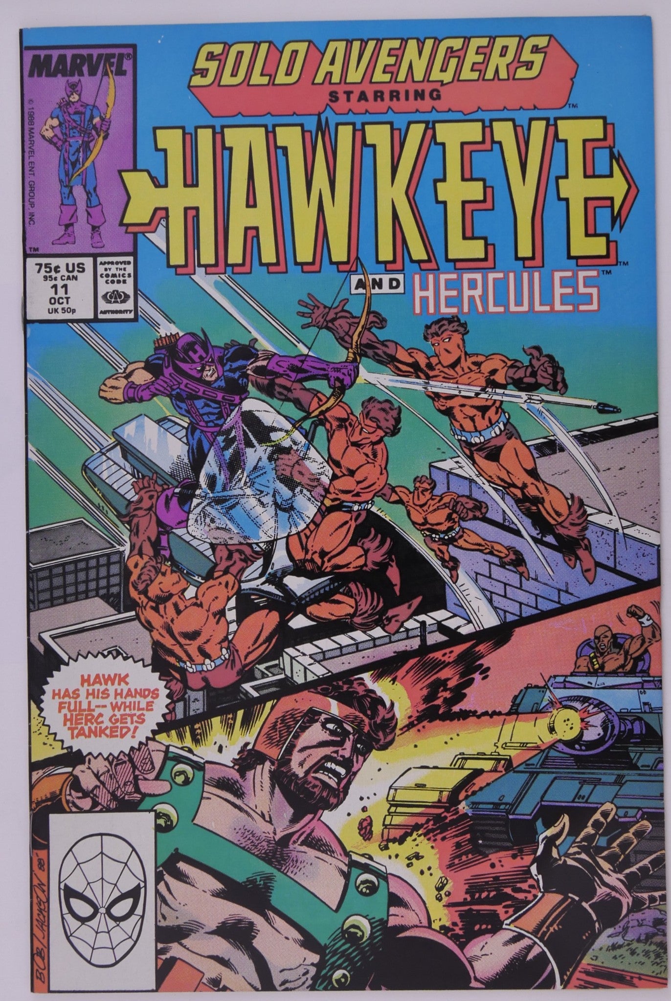 Solo Avengers Starring Hawkeye #7-11 Marvel 1988 Comic Lot