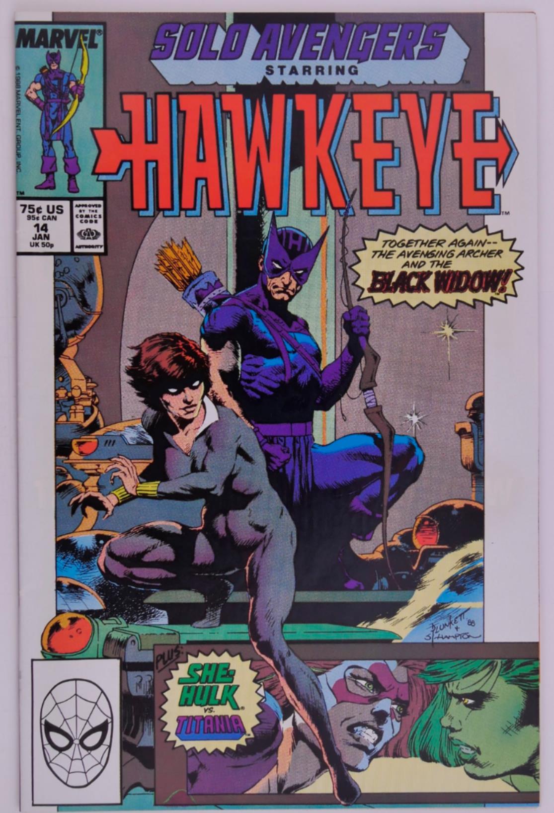 Solo Avengers Hawkeye 14–16 Marvel 1988 AIM Arc Run