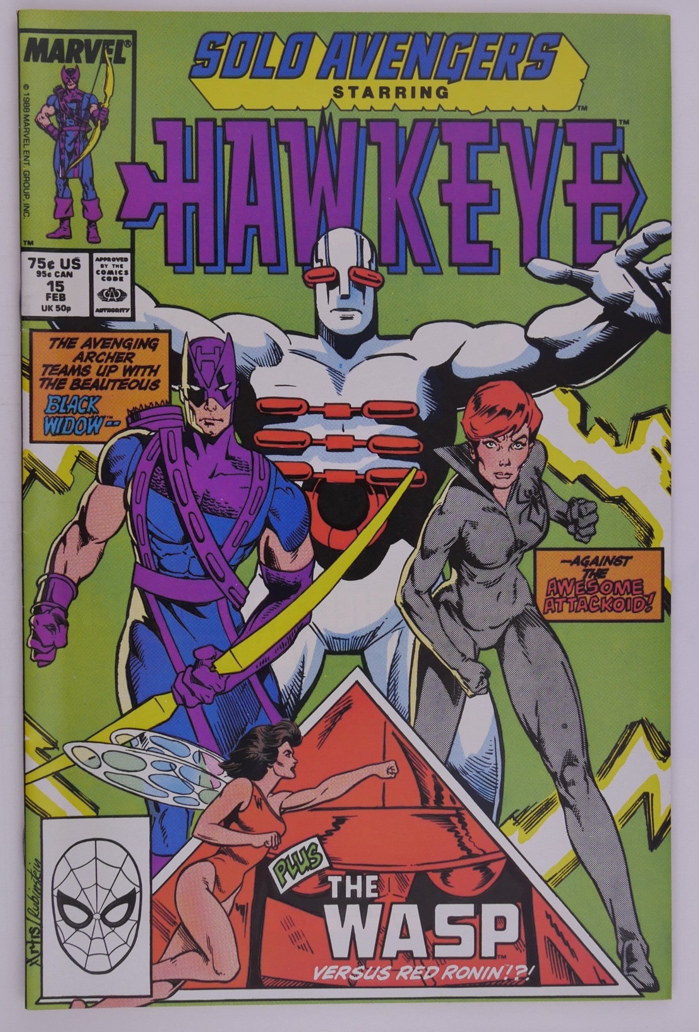 Solo Avengers Hawkeye 14–18 Marvel 1988 Run Sub-Mariner