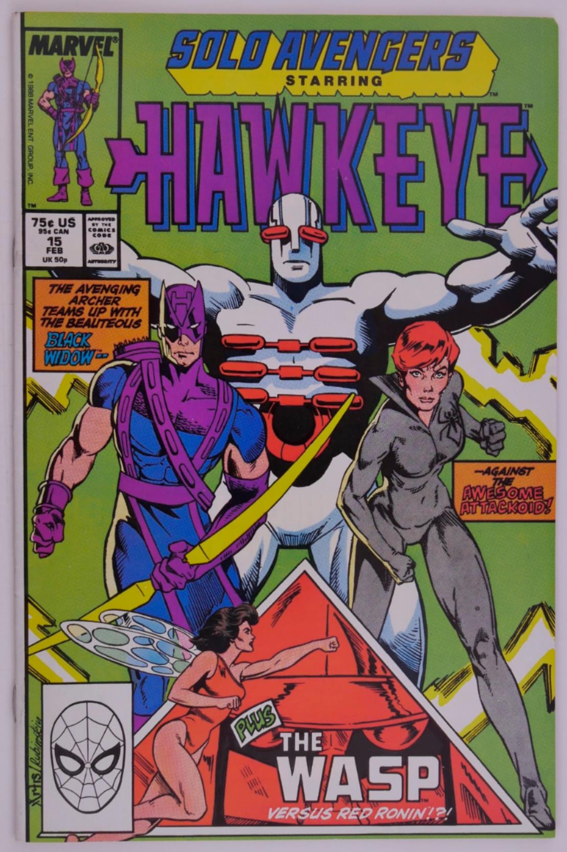Solo Avengers Hawkeye 14–16 Marvel 1988 AIM Arc Run