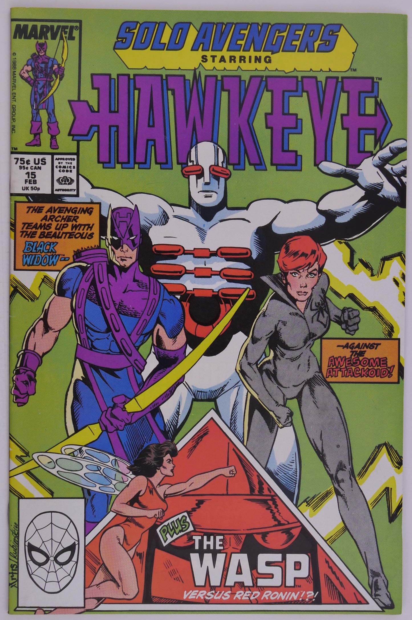 Solo Avengers Hawkeye 14–16 Marvel 1988 AIM Arc Run