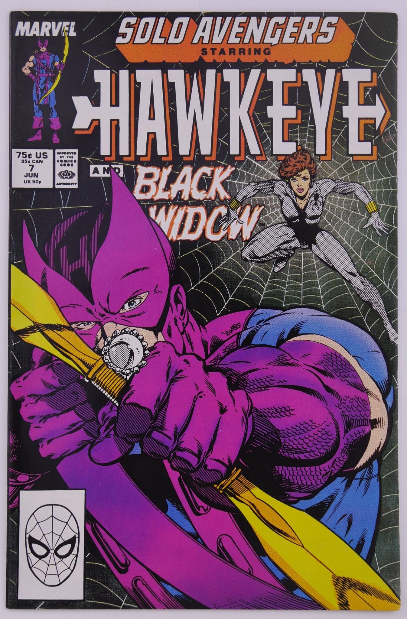 Solo Avengers Starring Hawkeye #7-10 Marvel 1988 Comic Lot