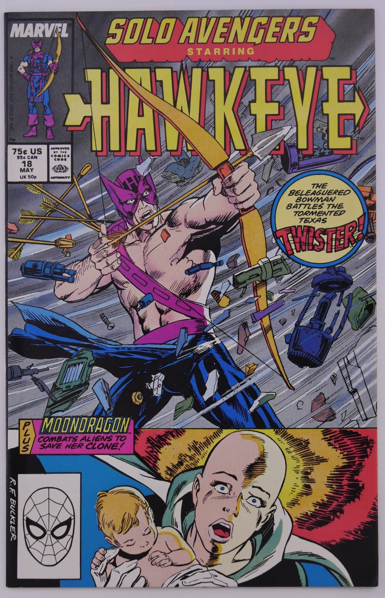Solo Avengers Hawkeye 14–18 Marvel 1988 Run Sub-Mariner