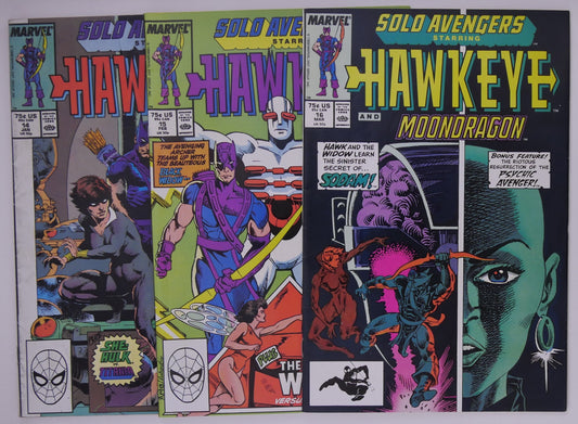 Solo Avengers Hawkeye 14–16 Marvel 1988 AIM Arc Run