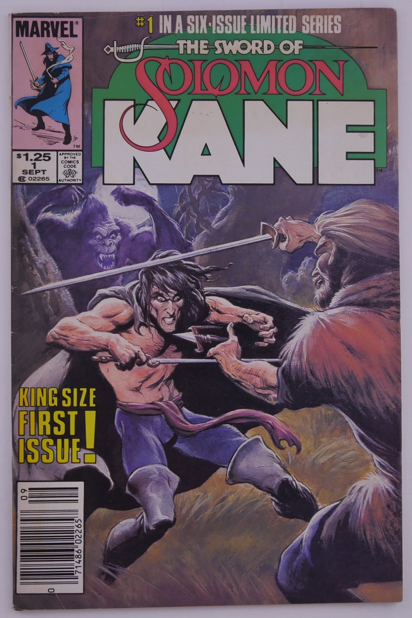 Solomon Kane #1–6 Complete Set (1985–1986) Marvel Limited Series