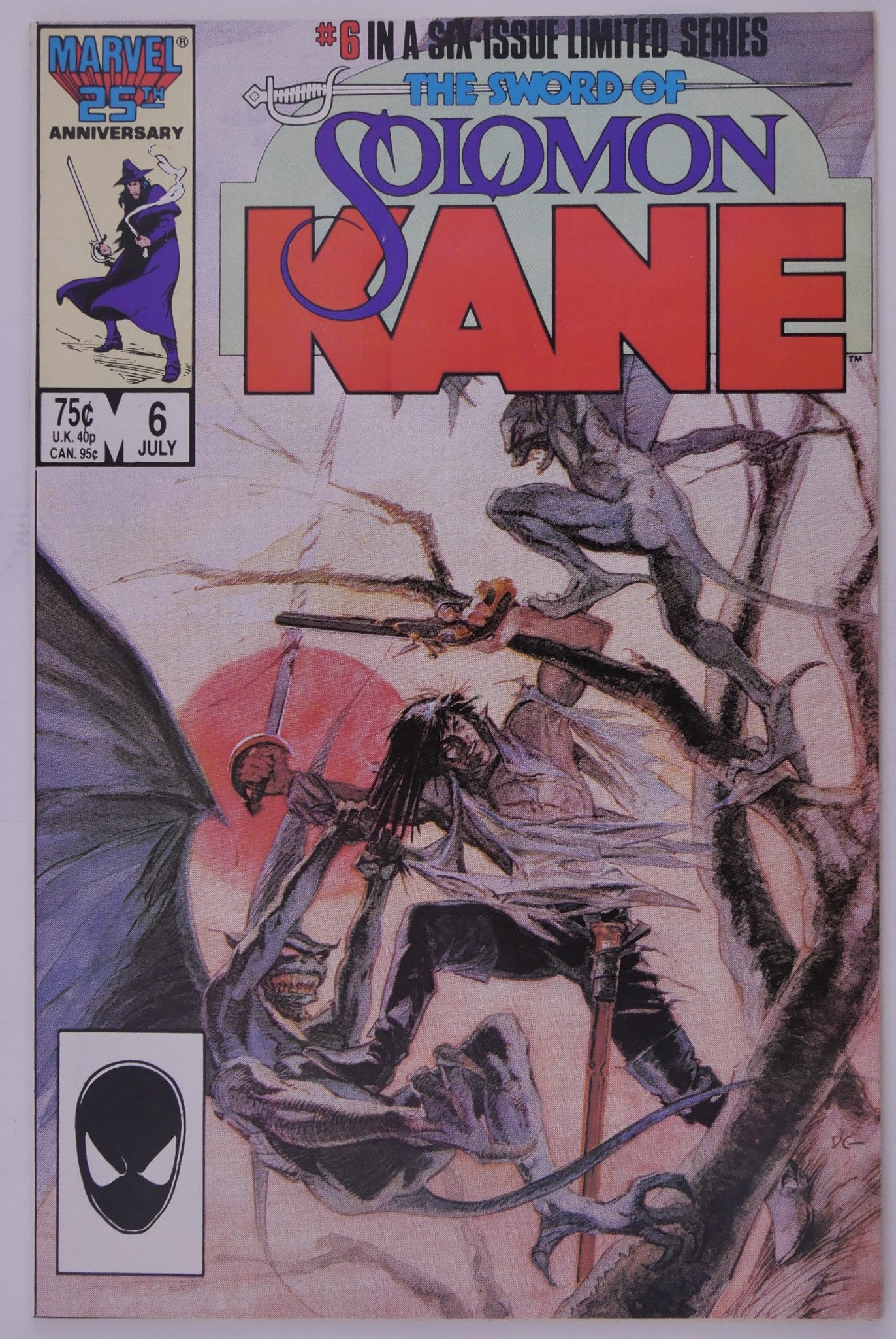 Solomon Kane #1–6 Complete Set (1985–1986) Marvel Limited Series