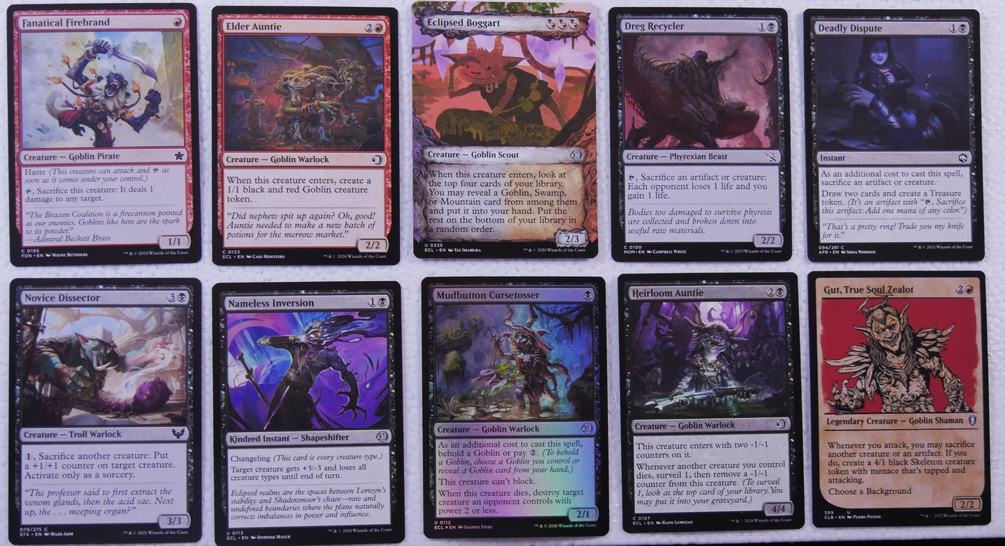Grub, Storied Matriarch Rakdos Sacrifice Commander Bundle (30 Cards)
