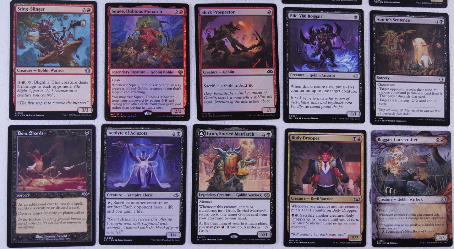 Grub, Storied Matriarch Rakdos Sacrifice Commander Bundle (30 Cards)