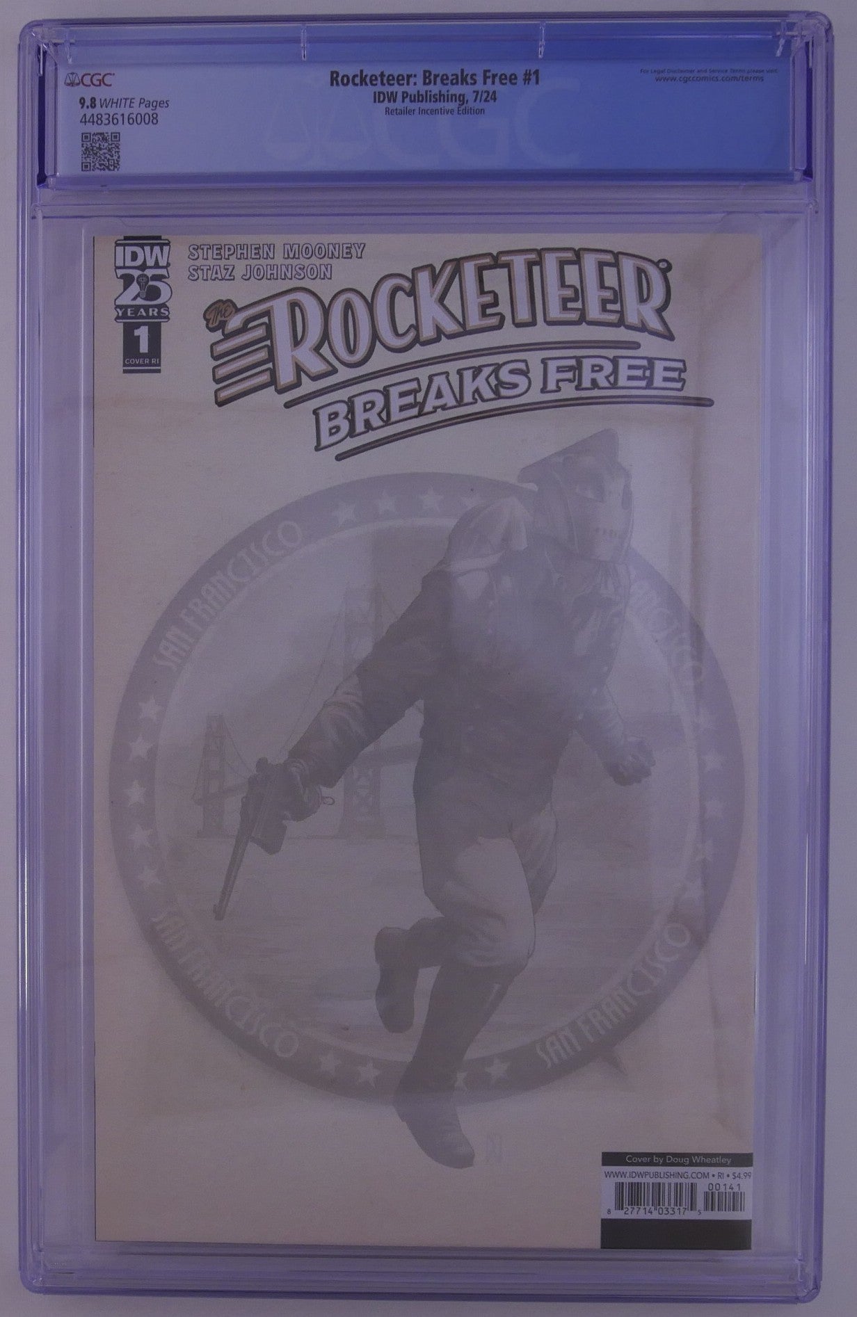Rocketeer: Breaks Free #1 CGC 9.8 Virgin Retailer Incentive (IDW 2024)