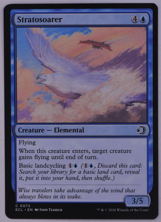 Stratosoarer ECL 72 Magic the Gathering Elemental creature card.