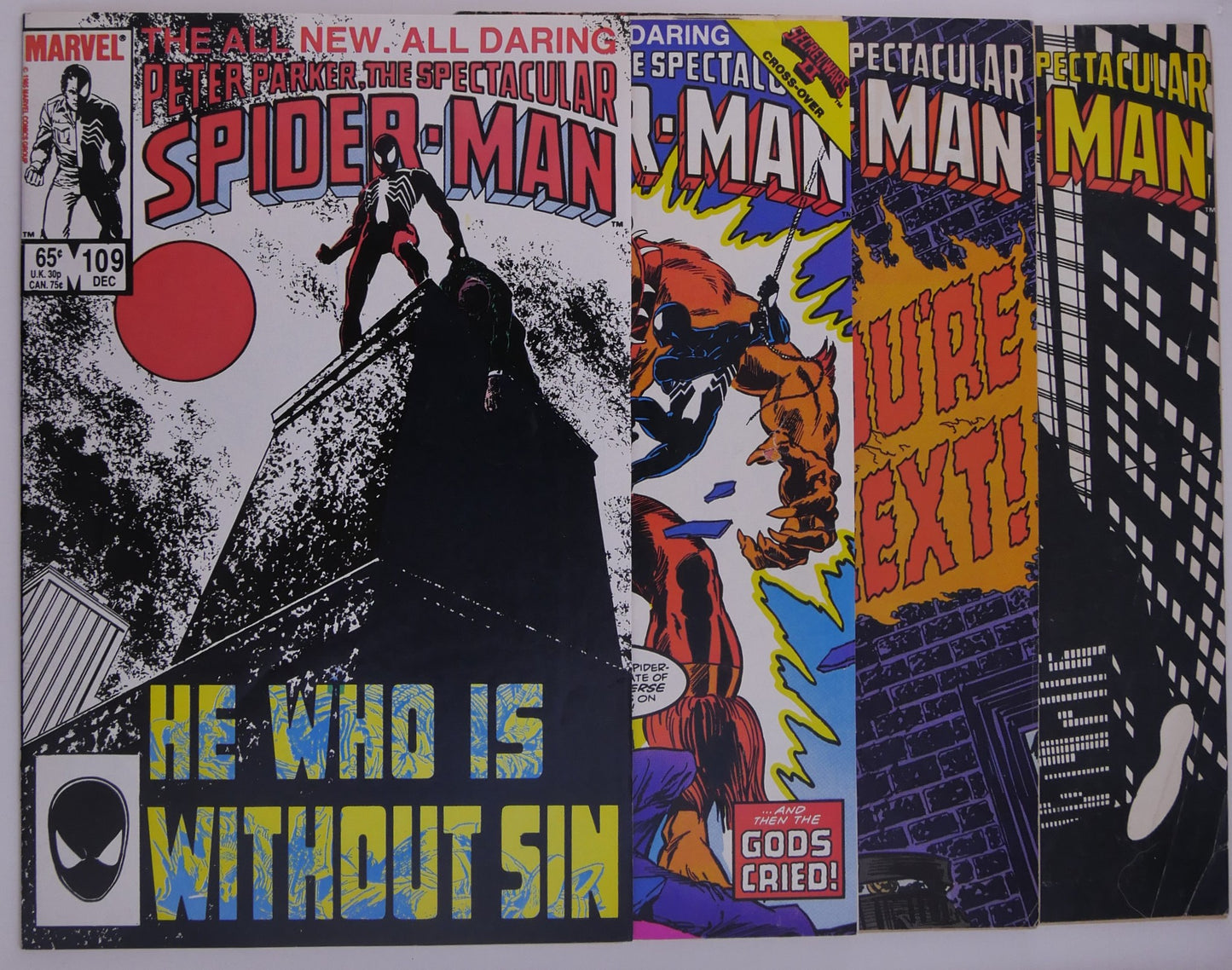 Spectacular Spider-Man #101 103 109 111 Marvel Bronze Age Lot