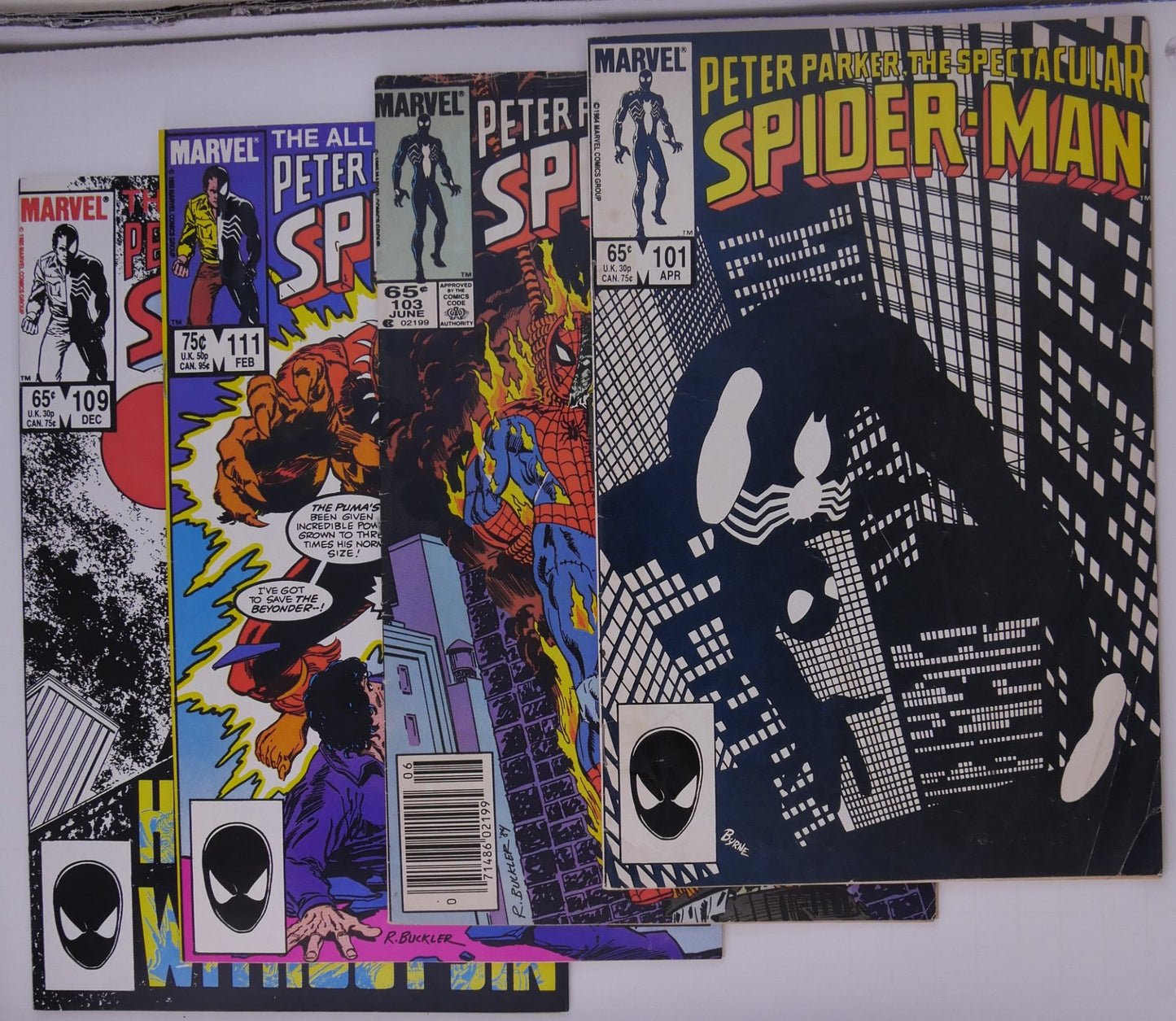 Spectacular Spider-Man #101 103 109 111 Marvel Bronze Age Lot