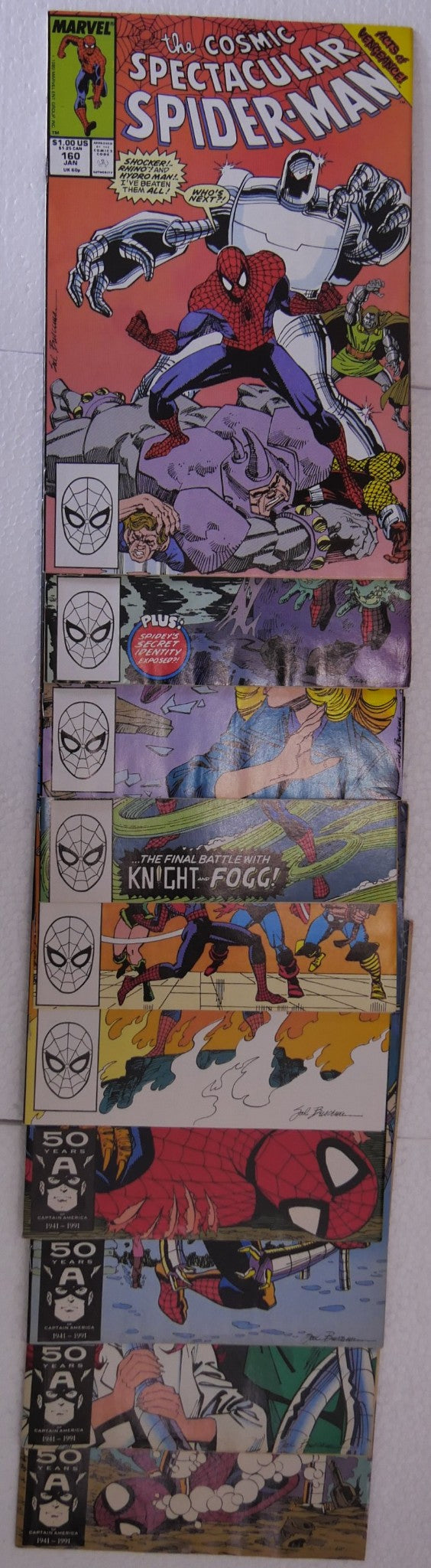 Spectacular Spider-Man #160 163 164 167 168 171-175 Marvel 10 Issue Lot