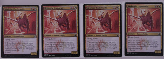 Skyknight Legionnaire x4 RVR 225 Magic the Gathering Human Knight creature playset.