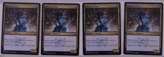 Mortus Strider x4 RVR 203 Magic the Gathering Skeleton creature playset.
