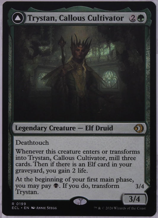 Trystan Callous Cultivator Penitent Culler MTG double faced elf mill drain card