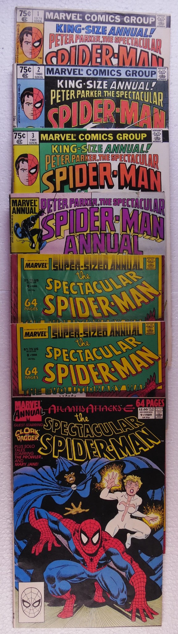 Spectacular Spider-Man Annual 1–4 Comic Lot Marvel + #8 #8 #9