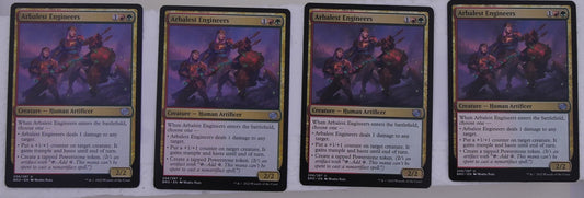 Arbalest Engineers x4 regular finish from The Brothers War BRO 206 MTG card lot by DM Vault Co