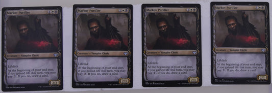 Markov Purifier x4 showcase regular finish from Innistrad Crimson Vow VOW 312 MTG card lot by DM Vault Co